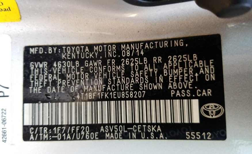 2014 Toyota CAMRY 4C SE